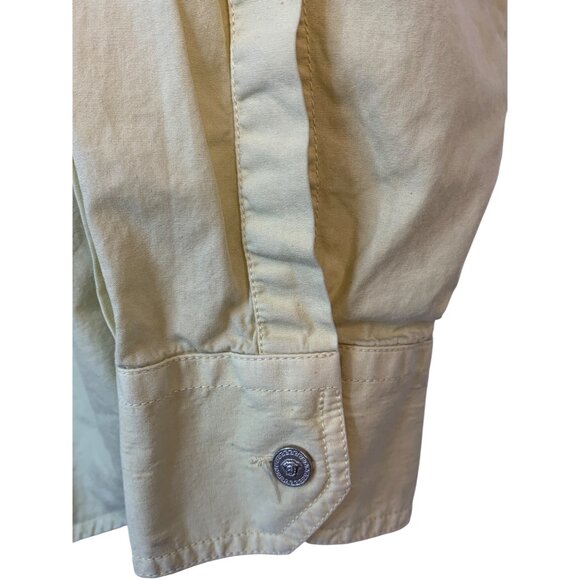 VTG 90s Versace Jeans Signature Mens Button-Up Cotton Shirt Size S Italy  RAA104 - Picture 7 of 9